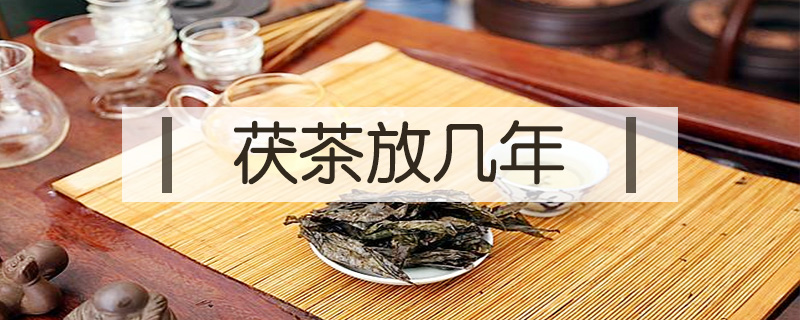 茯茶放幾年