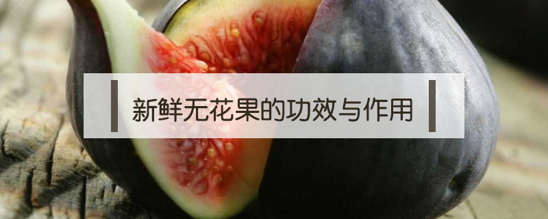 新鮮無花果的功效與作用