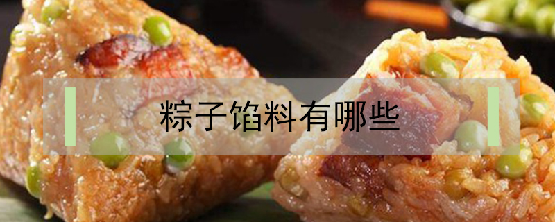粽子餡料有哪些