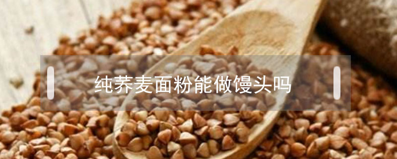純蕎麥面粉能做饅頭嗎