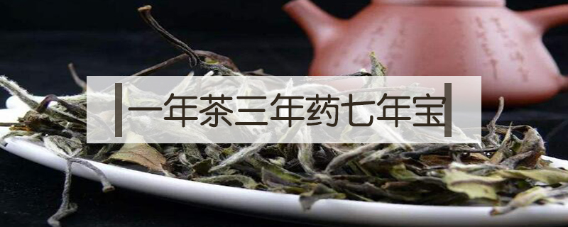 一年茶三年藥七年寶