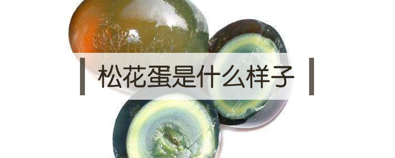 松花蛋是什么樣子