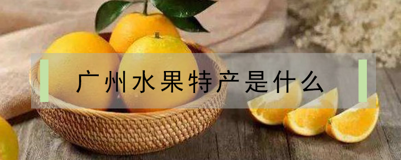廣州水果特產(chǎn)是什么