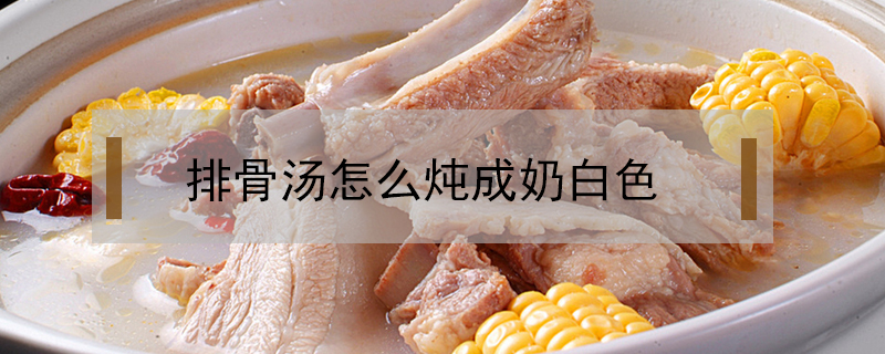排骨湯怎么燉成奶白色