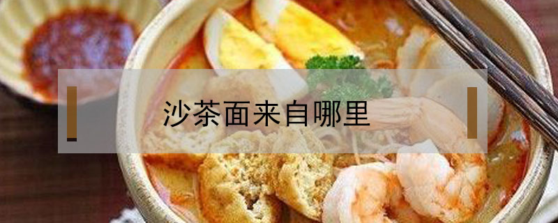 沙茶面來(lái)自哪里
