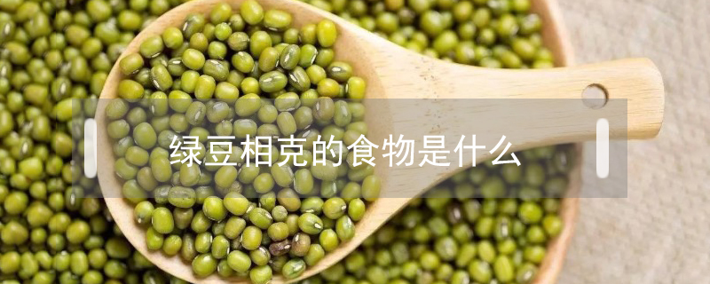 綠豆相克的食物是什么