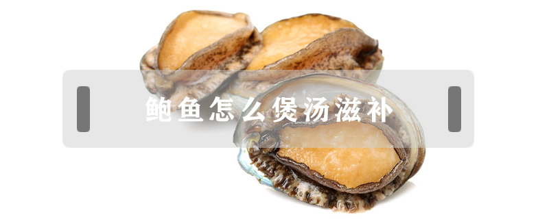 鮑魚怎么煲湯滋補